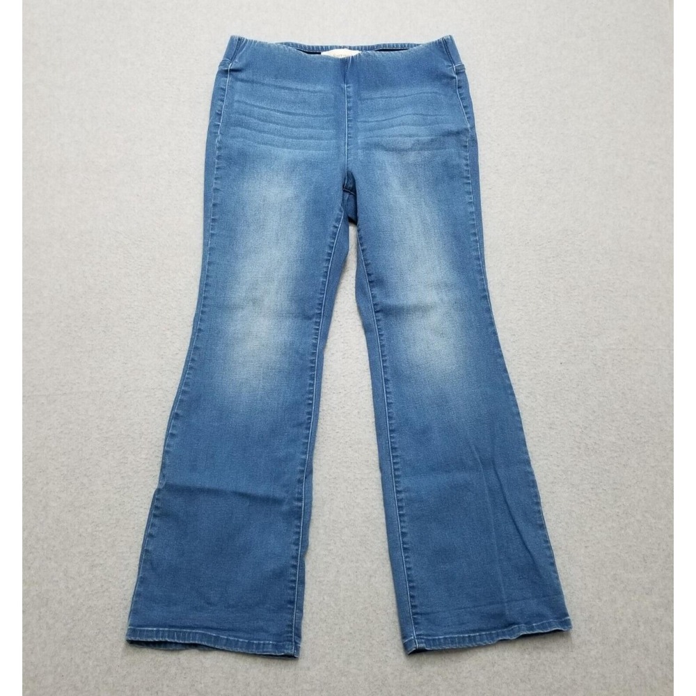 Soft Surroundings‎ Jeans Womens Medium Blue Flared Mid Rise 34x30 Stretch